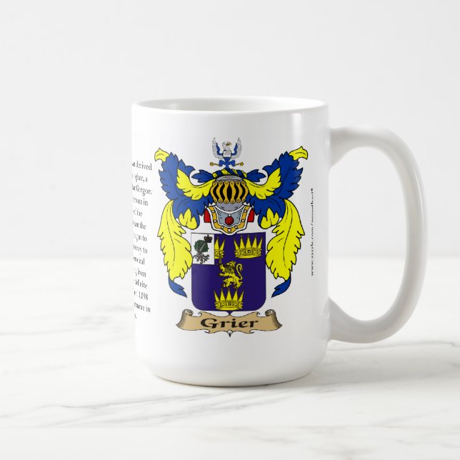 Caneca De Café Grier, a origem, o significado e a crista (Direita)