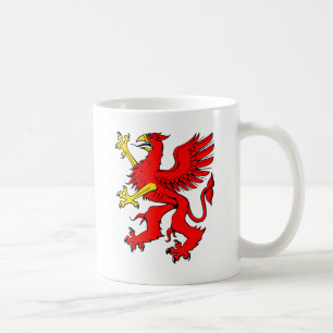 Caneca De Café Grifo vermelho/Griffon/Gryphon