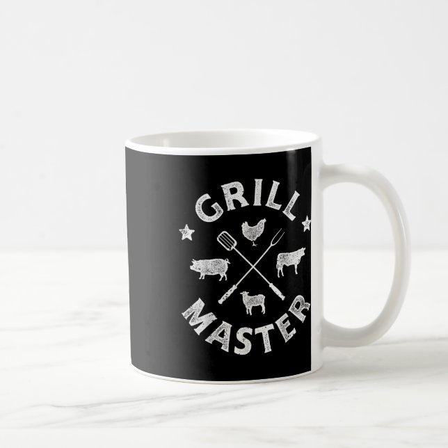 Caneca De Café Grill Master Funny Pork Barbecue Grillmaster M (Direita)