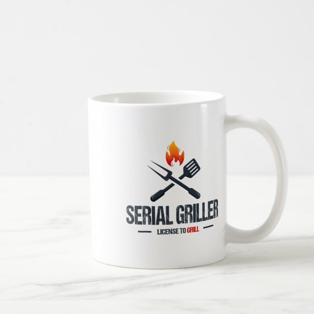 Caneca De Café Griller Churrasco Grillmaster Funny Grill (Direita)