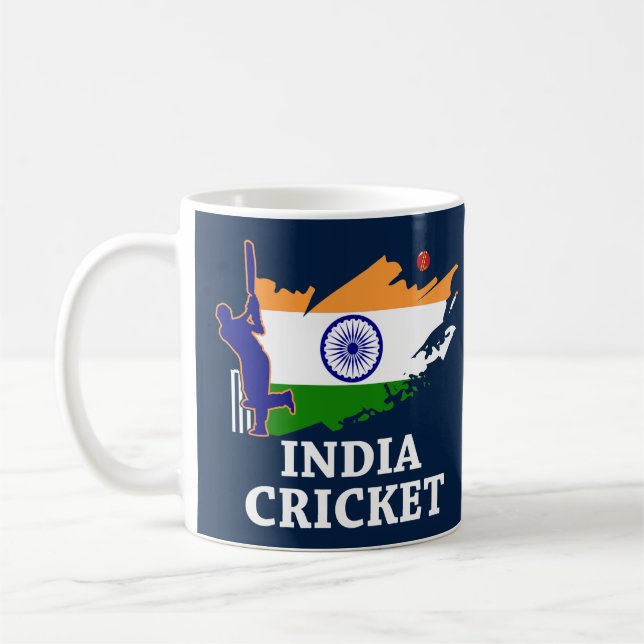 Caneca De Café Grilo de India com curso indiano da escova da (Esquerda)