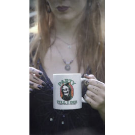 Caneca De Café Grim Reaper Party I Morre