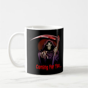 Caneca De Café Grim Reaper Vindo Por Você