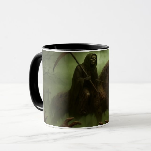 Caneca de Café Grim Rider (Frente Esquerda)