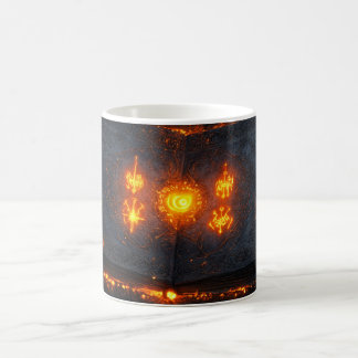 Caneca De Café grimório antigo com páginas escuras
