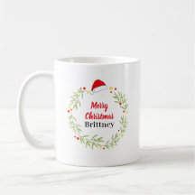Grinalda de Chapéu de Papai Noel Personalizada Fel