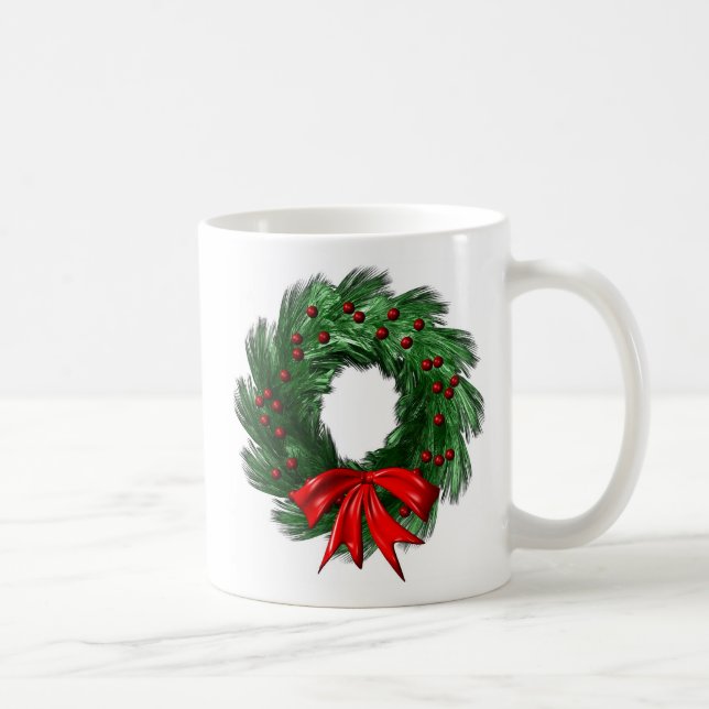 Caneca De Café Grinalda do Natal (Direita)