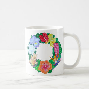 Caneca De Café Grinalda tropical