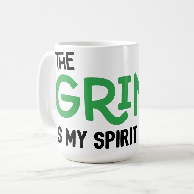 Caneca De Café Grinch é meu Animal Espiritual (Frente Esquerda)