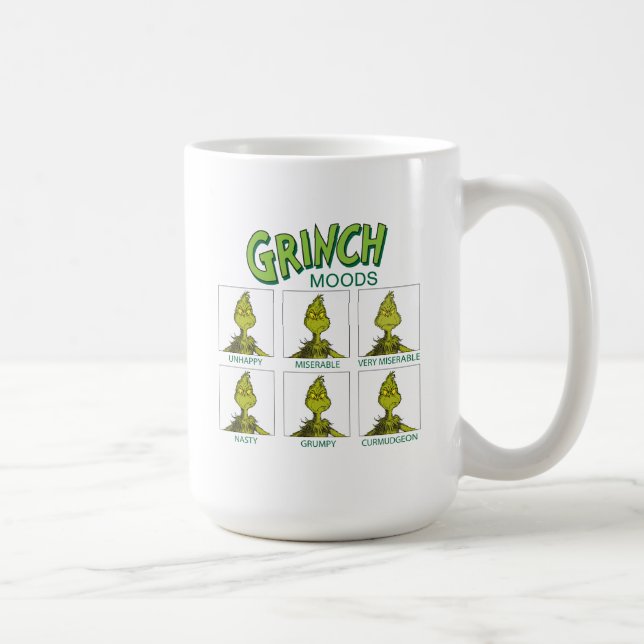 Caneca De Café Grinch | Gráfico de Humores (Direita)