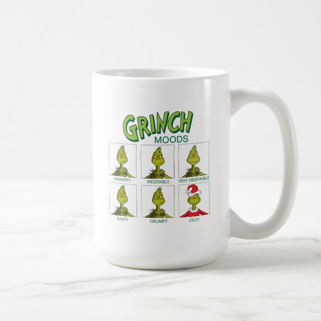 Caneca De Café Grinch | Gráfico de Humores Edição de Natal (Direita)
