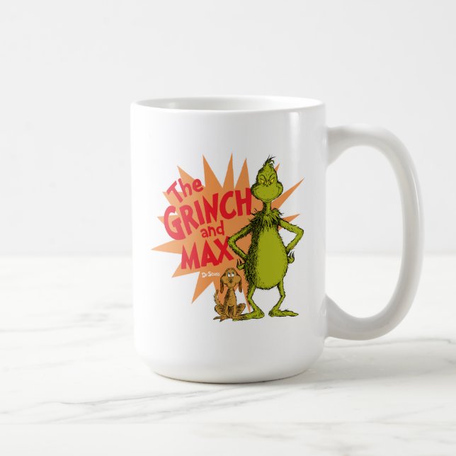 Caneca De Café Grinch | Grinch & Max Starburst (Direita)