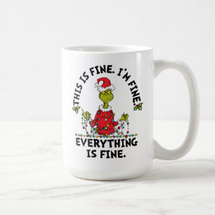 Caneca De Café Grinch Tudo está bem