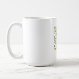 Caneca De Café GRIND.GROW.GLOW.—Tipografia Botânica Inspiradora
