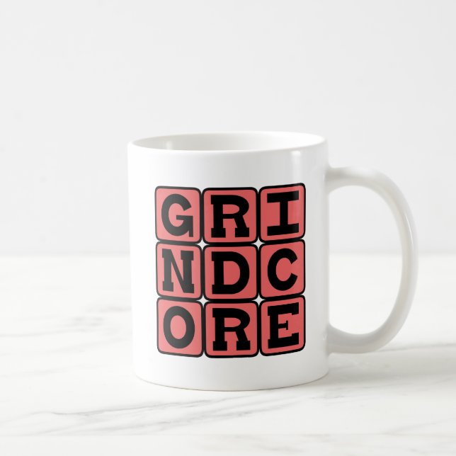 Caneca De Café Grindcore, Music Genre (Direita)
