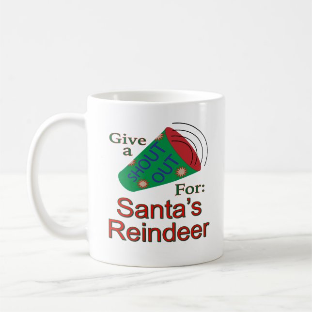 Caneca De Café Gritar para as Rebeldes de Papais noeis (Esquerda)