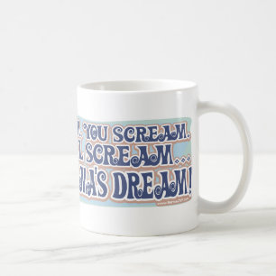 Caneca De Café Gritar para o sonho de Oama