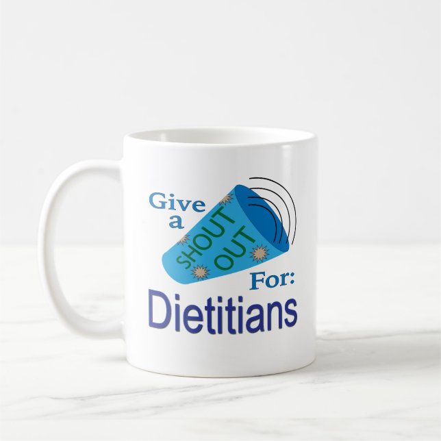 Caneca De Café Gritar por Dietistas (Esquerda)