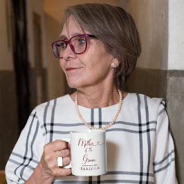 Caneca De Café Groom Pink Peony Wedding