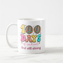 Groovy 100 Dias de Escola Retro Colorido Disco