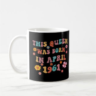 Caneca De Café Groovy 62º Aniversário Esta Rainha Foi Nascer Em a