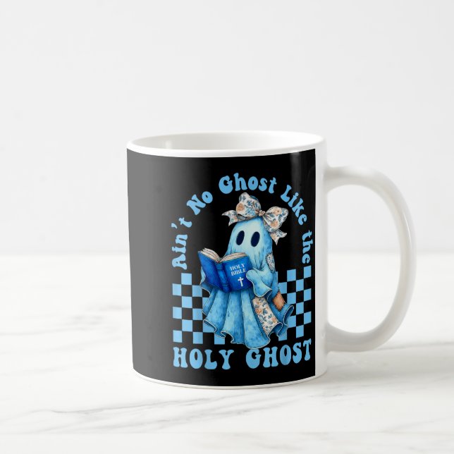 Caneca De Café Groovy Aint No Ghost Like The Holy Ghost Christian (Direita)