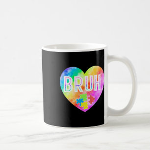 Caneca De Café Groovy Bruh Autismo Quebra-cabeça para Sensibiliza