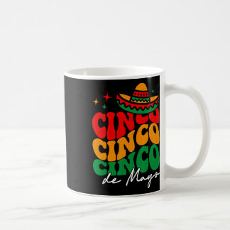 Caneca De Café Groovy Cinco De Mayo Camisa Mexicana Fiesta 5 De M