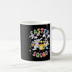 Caneca De Café Groovy Coelho Engraçado Ovo Pintinho Equipe de Pás