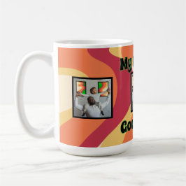 Caneca De Café Groovy Goddad Retro Wavy Foto Mug