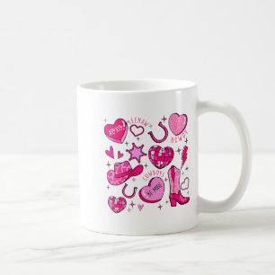 Caneca De Café Groovy Howdy Dia dos Namorados Ocidental Cowb