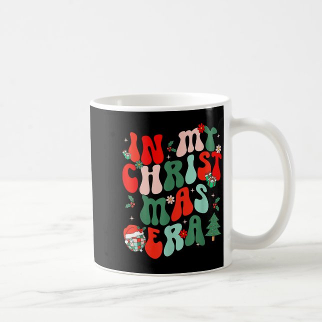 Caneca De Café Groovy In My Christmas Era Cute Christmas Holiday  (Direita)