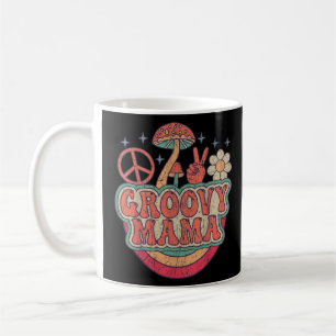 Caneca De Café Groovy Mama 70s Nostalgia estética dos anos 70 Mãe