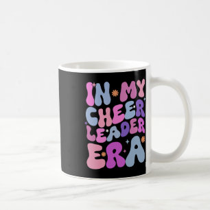 Caneca De Café Groovy na minha era de líder de torcida Cheerleade