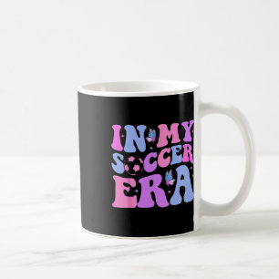 Caneca De Café Groovy na Minha Era do Futebol Jogador de Futebol