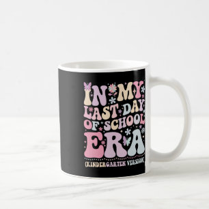 Caneca De Café Groovy na Minha Última Era de Dia de Escola Jardim