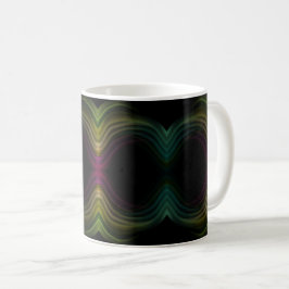 Caneca De Café Groovy Psychedelic Pattern Abstrato Art Colorido