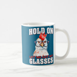 Caneca De Café Groovy Segure Deixe-me Pegar Meu Frango Gles Engra