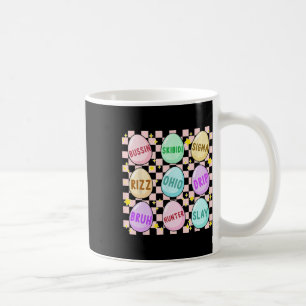 Caneca De Café Groovy Skibidi Easter Ovo Engraçado Rizz Memória P