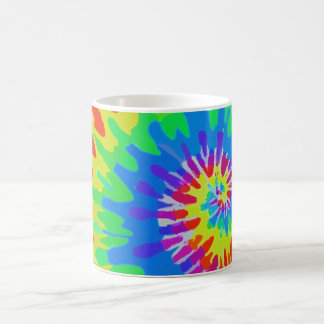 Caneca De Café Groovy Spiral Rainbow Tie-Dye Mug