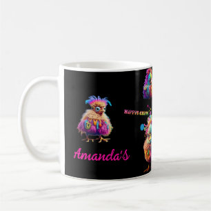 Caneca De Café Groovy Splatter de Pintura de Hippie Personalizado