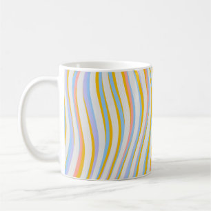 Caneca De Café Groovy Swirl Colorido