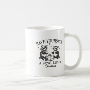 Caneca De Café Groovy Tem Um Pequeno Sant De Natal