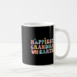 Caneca De Café Groovy Vovó Mais Feliz Da Terra