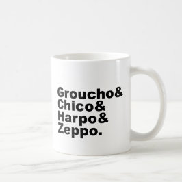 Caneca De Café Groucho & Chico & Harpo & Zeppo