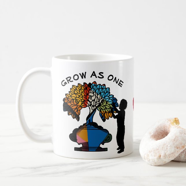 Caneca De Café Grow as One (Com Donut)