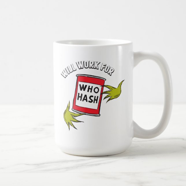 Caneca De Café Grpolegadas clássico | Trabalhará para quem Hash C (Direita)