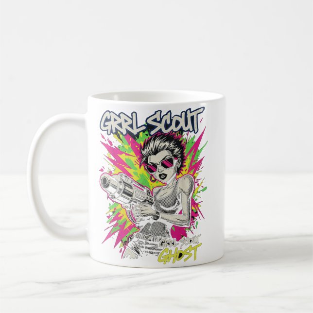 Caneca De Café GRRL Scout Ghost  (Esquerda)