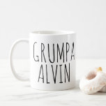 Caneca De Café Grumpa Funny Grumpy Avô Personalizado<br><div class="desc">presente divertido para grampa rabugenta - por outras palavras,  Grumpa - personalizado com o nome de grumpa.</div>