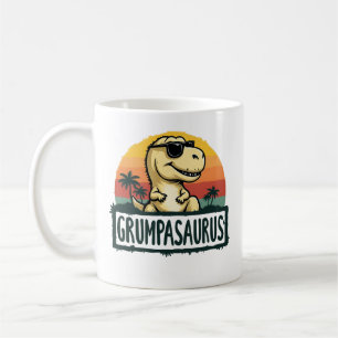 Caneca De Café Grumpasaurus Dinossauro Vovô Dia de os pais Saurus
